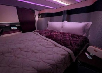 الخطوط القطرية تطلق أول غرفة نوم في العالم على طائراتها