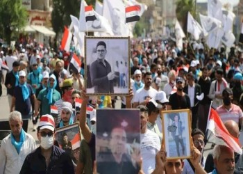 ببغداد والناصرية.. عراقيون يتظاهرون في ذكرى احتجاجات أكتوبر 2019 (فيديو)