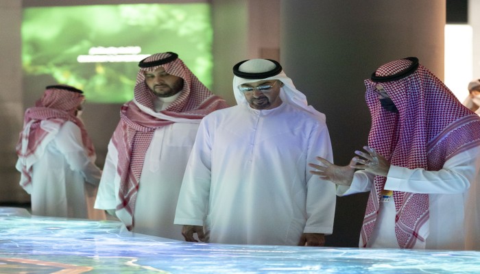 بن زايد يزور جناج السعودية في إكسبو 2020 دبي.. ماذا قال؟
