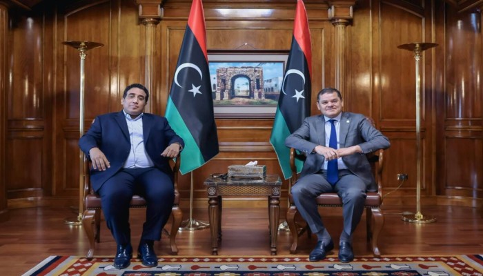 الدبيبة والمنفي يبحثان توحيد المؤسسة العسكرية الليبية