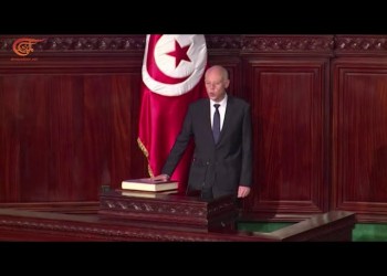 قيس سعيّد يؤدي اليمين الدستورية في تونس