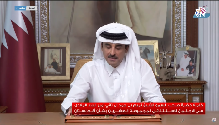 أمير قطر أمام اجتماع لمجموعة العشرين: التجربة أثبتت أن الحصار يؤدي لردود فعل حادة