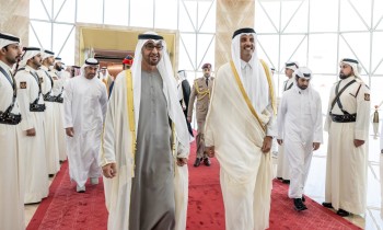 معهد واشنطن: زيارة محمد بن زايد إلى قطر "ليست إنجازا"