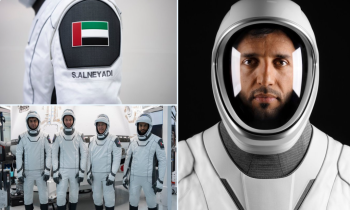 الإماراتي سلطان النيادي ينشر أول صور رسمية لطاقم سبيس إكس