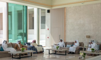 أمير قطر يلتقي طحنون بن زايد  ويبحثان تعزيز العلاقات
