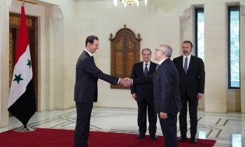 الأسد يقبل أوراق اعتماد السفير التونسي لدى سوريا